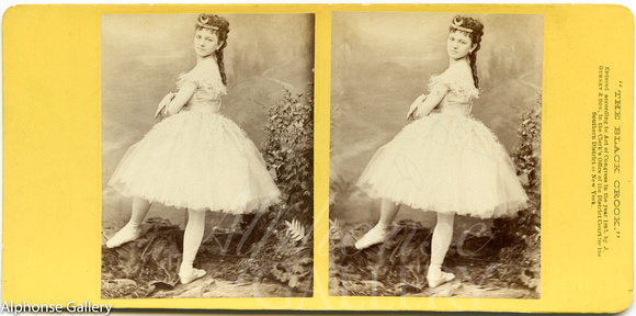 Betty Regl in The Black Crook_1867 Stereoview by J Gurney & Son