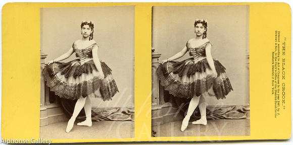 Rita Sangalli in The Black Crook_1867 Stereoview by J Gurney & Son