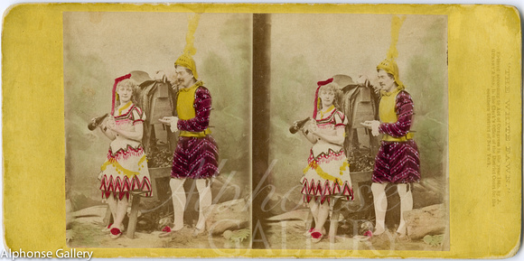 The White Fawn, 1868 Stereoview by J Gurney & Son