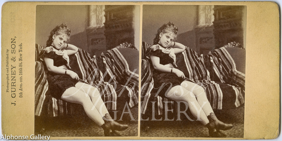 J Gurney & Son Stereoview of Ada Frost
