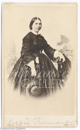 Gurney & Son CDV of Jessie Ann Benton Frémont (May 31, 1824 – December  27, 1902) by Gurney